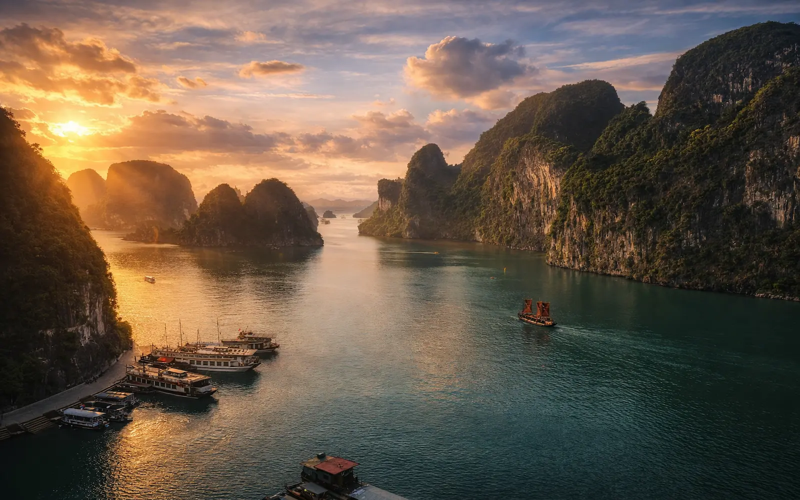 Vietnam limestone seascapes
